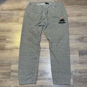 Roots Whistler Canada heritage salt and pepper grey sweatpants women’s size XL
